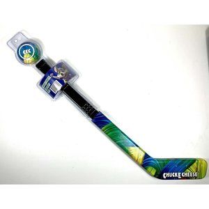 Chuck E Cheese Hockey Stick Set Plastic 20" + Puck New Unopened Collectible Toy